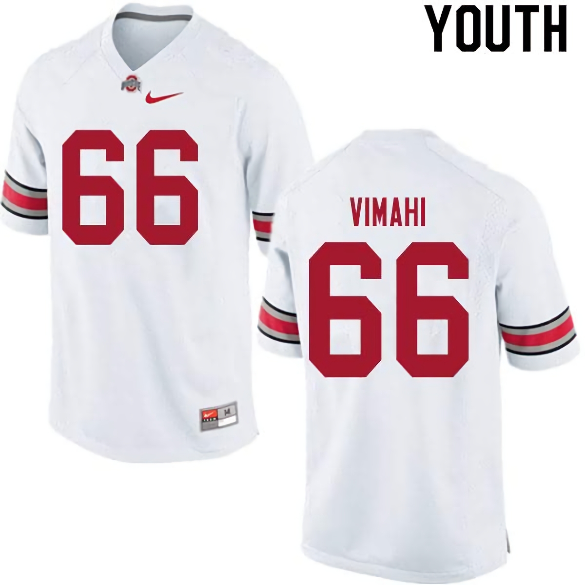 Enokk Vimahi Ohio State Buckeyes Youth NCAA #66 Nike White College Stitched Football Jersey CZV7756HT